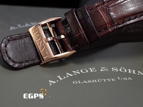 A.LANGE &amp; SOHNE 朗格 Lange 1 101.032 18K玫瑰金材質&nbsp;大日期窗 實心銀白色面盤 玫瑰金羅馬數字時標指針   2022年保單 台灣公司貨&nbsp; 手上鍊 38.5mm