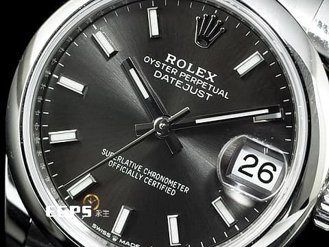ROLEX 勞力士 Oyster Perpetual Datejust 31 蠔式恆動 278240 不鏽鋼材質 經典灰色面盤 2025年新式保卡  蠔式三節錶帶  自動上鍊 31mm