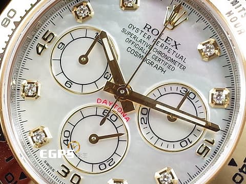 ROLEX 勞力士 Cosmograph Daytona 宇宙計時型 迪通拿 116503NG&nbsp;絕版停產錶款 白色珍珠貝母面盤 原廠鑽石時標&nbsp;計時碼表 18K黃金材質 半金款 賽車錶&nbsp;2021年保卡&nbsp;自動上鏈 40mm