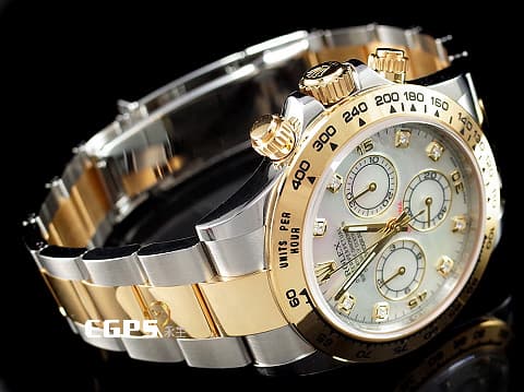 ROLEX 勞力士 Cosmograph Daytona 宇宙計時型 迪通拿 116503NG&nbsp;絕版停產錶款 白色珍珠貝母面盤 原廠鑽石時標&nbsp;計時碼表 18K黃金材質 半金款 賽車錶&nbsp;2021年保卡&nbsp;自動上鏈 40mm