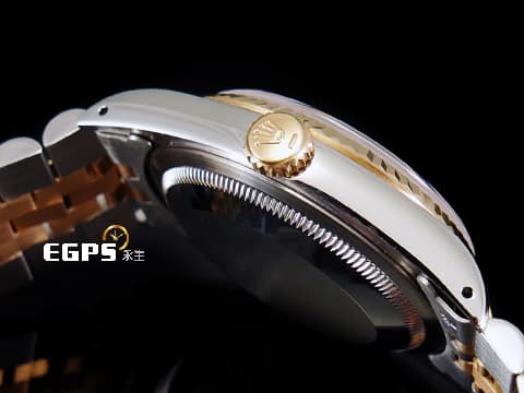 ROLEX 勞力士 DATEJUST DJ 16233 蠔式恆動 18K黃金材質 半金款 原裝金色面盤 柱狀時標 台灣公司貨 自動上鍊 36mm