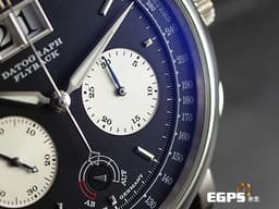 A.LANGE &amp; SOHNE 朗格 SAXONIA系列 DOUBLE SPLIT DATOGRAPH 405.035 <font color="#05f0f0">PT950鉑金材質 飛返計時 大日期窗 動能顯示</font> <font color="#ff0000">2023年保單</font> 手上鍊&nbsp;41mm