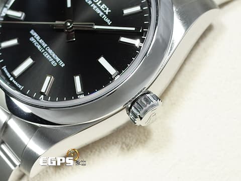 ROLEX 勞力士 Oyster Perpetual Datejust 34 蠔式恆動 124200 不鏽鋼材質 2025年保單，黑色面盤 新式保卡 自動上鍊 34mm