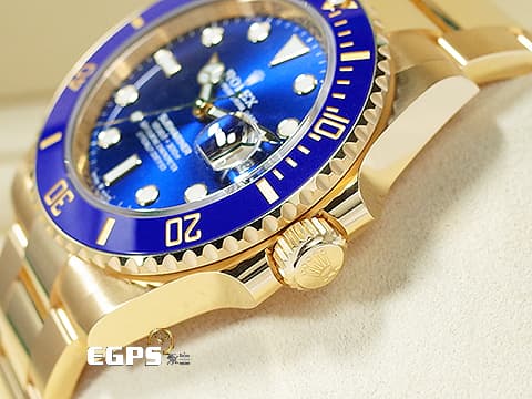 ROLEX 勞力士 Submariner 潛航者 126618LB 藍色面盤  藍水鬼 陶瓷框 18K黃金 2024年保單 126618 LB 歡迎各路錶友以 RM、PP、AP、勞力士 來店交換，本店將以最高價評估～ 潛水錶 自動上鍊 41mm