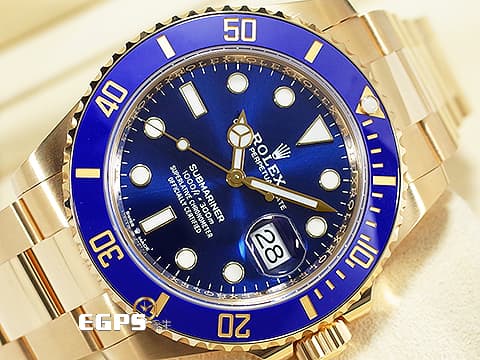 ROLEX 勞力士 Submariner 潛航者 126618LB 藍色面盤  藍水鬼 陶瓷框 18K黃金 2024年保單 126618 LB 歡迎各路錶友以 RM、PP、AP、勞力士 來店交換，本店將以最高價評估～ 潛水錶 自動上鍊 41mm