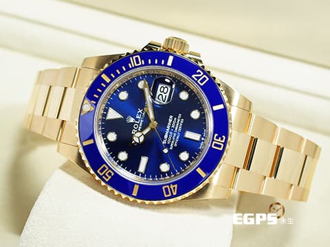 ROLEX 勞力士 Submariner 潛航者 126618LB 藍色面盤  藍水鬼 陶瓷框 18K黃金 2024年保單 126618 LB 歡迎各路錶友以 RM、PP、AP、勞力士 來店交換，本店將以最高價評估～ 潛水錶 自動上鍊 41mm