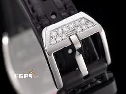 Franck Muller 法蘭穆勒 FM Vanguard Lady V32 黑色 <font color="#FF0000">精鑲鑽石，滿天星鑽石面盤</font> 不鏽鋼材質 石英腕錶 32x42.3mm