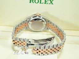 ROLEX 勞力士 DateJust 31 蠔式日誌型 278271 <font color="#B15BFF">原廠VI鑲鑽時標 茄紫色面盤</font> 永恆玫瑰金 半金款 DJ31 經典三角坑紋外圈 <font color="#FF0000">2024年保單 紀念型（Jubilee）五銖錶帶</font> 自動上鍊 31mm