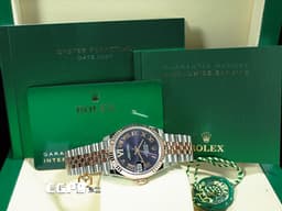 ROLEX 勞力士 DateJust 31 蠔式日誌型 278271 <font color="#B15BFF">原廠VI鑲鑽時標 茄紫色面盤</font> 永恆玫瑰金 半金款 DJ31 經典三角坑紋外圈 <font color="#FF0000">2024年保單 紀念型（Jubilee）五銖錶帶</font> 自動上鍊 31mm