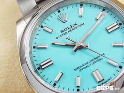 ROLEX 勞力士 Oyster Perpetual 36 經典 蠔式恆動型 126000 <font color=#40e0d0>超夯、超熱門、超搶手的綠松石藍色 Tiffany面盤</font> OP36 不鏽鋼 <font color=#FF0000>2024年新式綠卡</font> 自動上鍊 36mm