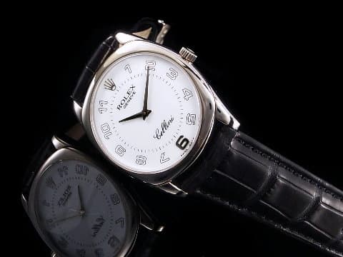 ROLEX 勞力士 4233 Cellini 徹里尼 18K白金材質 白色面盤 阿拉伯數字時標 手動上鏈&nbsp;33mm
