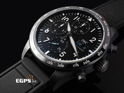 IWC 萬國 Pilot`s Chronograph 41 飛行員 Mercedes-AMG PETRONAS F1 馬石油 IW388108 馬石特別版&nbsp;星期&amp;日期顯示窗 鈦金屬材質&nbsp;2026年保卡 最新EasX-CHANGE錶帶更換系統 飛行錶 自動上鍊 41mm