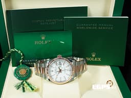 ROLEX 勞力士 Datejust 126231 蠔式日誌型 18K永恒玫瑰金材質 半金款 DJ36 <font color="#e5fffd">經典三角坑紋錶圈 白色面盤</font>&nbsp;<font color="#FF0000">2025年新式綠卡</font> 自動上鍊 36mm