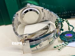 ROLEX 勞力士 Datejust 36 蠔式日誌型 126234 <font color="#4F4F4F">亮黑色面盤</font> 不鏽鋼 DJ36 經典三角坑紋錶圈 <font color="#FF0000">2024年保單 蠔式（Oyster）三節板帶</font> 自動上鍊 36mm