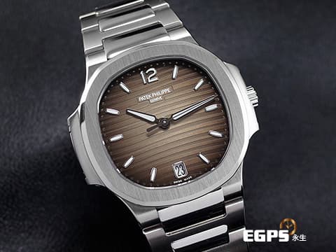 Patek Philippe 百達翡麗 PP 7118 金鷹 7118/1A  不鏽鋼鍊帶款  最熱門 Nautilus 金鷹系列，PP印記 漸層棕色面盤&nbsp;2023年保&nbsp;自動上鍊 35.2mm