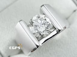 天然真鑽 鑽石戒指  主石重3.70CT K金鑽戒 白K金材質  男戒 鑽戒