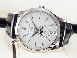 Patek Philippe 百達翡麗 PP錶 Complications Annual Calendar 複雜功能時計 5396G-001 年曆錶 月相盈虧 18K白金材質 <font color=#FF0000>2021年台灣公司貨</font> 5396 G 自動上鍊 38.5mm