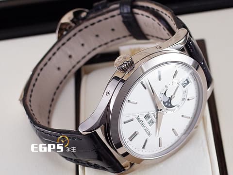 Patek Philippe 百達翡麗 PP錶 Complications Annual Calendar 複雜功能時計 5396G-001 年曆錶 月相盈虧 18K白金材質 2021年台灣公司貨 5396 G 自動上鍊 38.5mm