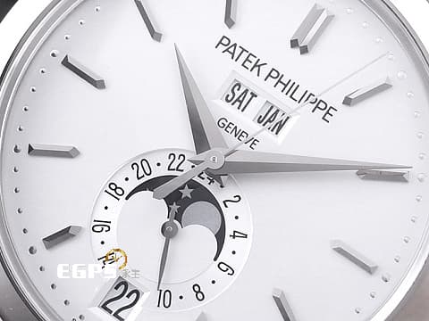 Patek Philippe 百達翡麗 PP錶 Complications Annual Calendar 複雜功能時計 5396G-001 年曆錶 月相盈虧 18K白金材質 2021年台灣公司貨 5396 G 自動上鍊 38.5mm