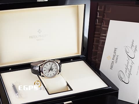 Patek Philippe 百達翡麗 PP錶 Complications Annual Calendar 複雜功能時計 5396G-001 年曆錶 月相盈虧 18K白金材質 2021年台灣公司貨 5396 G 自動上鍊 38.5mm