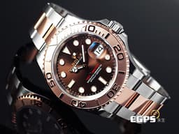 ROLEX 勞力士 Yacht-Master 40 蠔式 遊艇名仕型 126621 <font color="#D2691E">巧克力色面盤</font> 永恆玫瑰金 半金款 <font color="#FF0000">3235新機芯 2025年保單</font> 自動上鍊 40mm