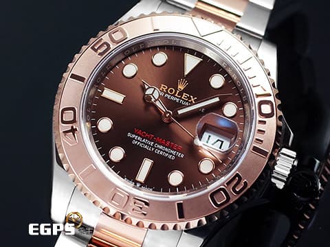 ROLEX 勞力士 Yacht-Master 40 蠔式 遊艇名仕型 126621 巧克力色面盤 永恆玫瑰金 半金款 3235新機芯 2025年保單 自動上鍊 40mm
