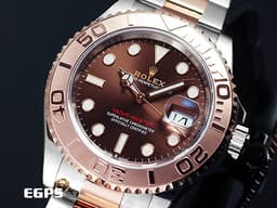ROLEX 勞力士 Yacht-Master 40 蠔式 遊艇名仕型 126621 <font color="#D2691E">巧克力色面盤</font> 永恆玫瑰金 半金款 <font color="#FF0000">3235新機芯 2025年保單</font> 自動上鍊 40mm