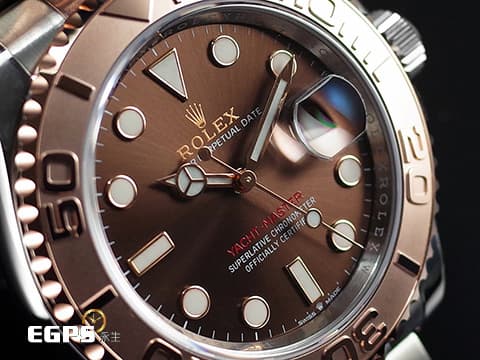 ROLEX 勞力士 Yacht-Master 40 蠔式 遊艇名仕型 126621 巧克力色面盤 永恆玫瑰金 半金款 3235新機芯 2025年保單 自動上鍊 40mm