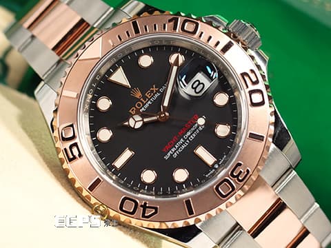 ROLEX 勞力士 Yacht-Master 40&nbsp;遊艇名仕型 126621 玫瑰金 半金款 黑色錶面&nbsp;3235新機芯&nbsp;自動上鍊&nbsp;40mm