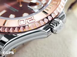 ROLEX 勞力士 Yacht-Master 37 蠔式 遊艇名仕型 268621 <font color="#D2691E">巧克力色面盤</font> 中型 玫瑰金 半金款 <font color="#FF0000">2025年新式保卡</font> 自動上鍊 37mm