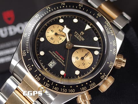 TUDOR 帝舵 Black Bay Chrono S&amp;G 碧灣 79363N-0001 周杰倫配戴款 18K黃金 半金熊貓 79363 N 計時碼錶 MT5813自製機芯 2025年新式保卡 賽車錶 自動上鍊 41mm