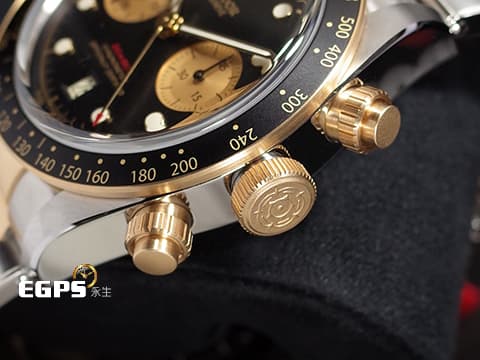TUDOR 帝舵 Black Bay Chrono S&amp;G 碧灣 79363N-0001 周杰倫配戴款 18K黃金 半金熊貓 79363 N 計時碼錶 MT5813自製機芯 2025年新式保卡 賽車錶 自動上鍊 41mm