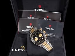 TUDOR 帝舵 Black Bay Chrono S&amp;G 碧灣 79363N-0001 <font color="#e6de98">周杰倫配戴款 18K黃金 半金熊貓</font> 79363 N 計時碼錶 <font color="#FF0000">MT5813自製機芯 2025年新式保卡</font> 賽車錶 自動上鍊 41mm
