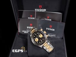 TUDOR 帝舵 Black Bay Chrono S&G 碧灣 79363N-0001 計時碼錶 18K黃金 半金款 79363 <font color=#FF0000>周杰倫配戴款，MT5813自製機芯，2023年新式保卡</font> 賽車錶 自動上鍊 41mm