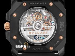 BVLGARI 寶格麗 OCTO VELOCISSIMO BGOP41SG 102488 <font color=#ffff00>玫瑰金&鍍黑PVD不鏽鋼材質</font> <font color=#FF0000>2020年保單 </font> 自動上鏈 41.5mm