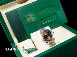 ROLEX 勞力士 DATEJUST LDAY 278271 巧克力色面盤 蠔式 玫瑰金半金款 <font color="#FF0000"> 2021年保單 </font> <font color="#FFFF33">原廠鑽石時標 紀念型五格鏈節錶帶款 </font> 自動腕錶 31mm
