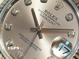 ROLEX 勞力士 Datejust 31 蠔式日誌型 278271 <font color="#faa329">原廠鑽石時標面盤&nbsp;永恆玫瑰金 半金款</font> DJ31 經典三角坑紋外圈&nbsp;<font color="#ff0000">2021年保卡</font>&nbsp;<font color="#ff0000">蠔式（Oyster）三節板帶</font> 自動上鏈 31mm