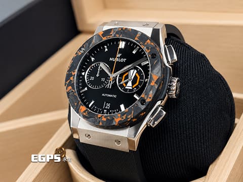 HUBLOT 宇舶 Classic Fusion Chronograph 經典融合 541.NQ.1470.RX.UEL26 橘色玻璃纖維錶圈 UEFA EuropaLeague 官方授權限量版 鈦金屬材質錶殼&nbsp;計時碼錶 2026年保單 全球限量50只 自動上鍊 42mm