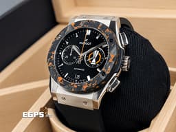 HUBLOT 宇舶 Classic Fusion Chronograph 經典融合 541.NQ.1470.RX.UEL26 <font color="#eb820a">橘色玻璃纖維錶圈 UEFA EuropaLeague 官方授權限量版 鈦金屬材質錶殼</font>&nbsp;計時碼錶 <font color="#FF0000">2026年保單 全球限量50只</font> 自動上鍊 42mm