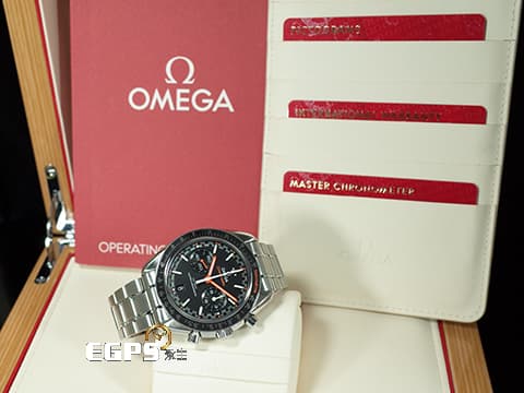 OMEGA 歐米茄 Speedmaster 超霸 RACING 賽車 賽車風格面盤設計 計時碼錶 32932445101001 同軸擒縱 2018年保卡&nbsp;大師天文台 自動上鏈 44.25mm
