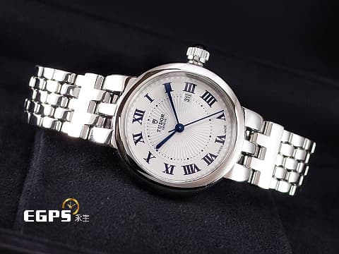 TUDOR 帝舵 M35500-0001 CLAIR DE ROSE 不鏽鋼材質 白色面盤 羅馬數字時標&nbsp;2026年保卡&nbsp;自動上鍊 30mm