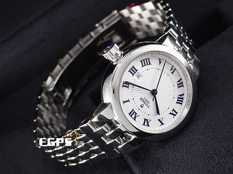TUDOR 帝舵 M35500-0001 CLAIR DE ROSE 不鏽鋼材質 白色面盤 羅馬數字時標&nbsp;2026年保卡&nbsp;自動上鍊 30mm