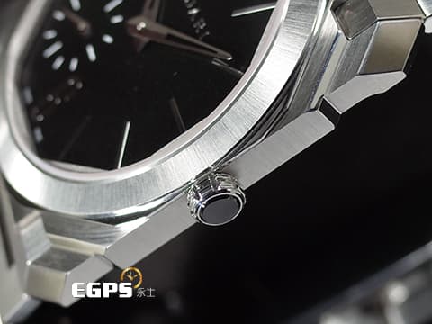 BVLGARI 寶格麗 Bulgari Octo Finissimo系列 103297 黑色霧面錶盤 八角形多稜角設計錶框 小秒針 PT950 鉑金微型自動盤 超薄 不鏽鋼 2025年保單 自動上鍊 40mm