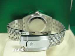 ROLEX 勞力士  Datejust  126234 蠔式 不鏽鋼材質&nbsp;<font color="#FF0000">2025年新卡 </font><font color="#00FF00">綠羅馬時標面盤</font> <font color="#FFFF33">費德勒款</font>&nbsp;白K金三角坑紋錶圈 紀念型（Jubilee）錶帶 自動上鍊 36mm&nbsp;