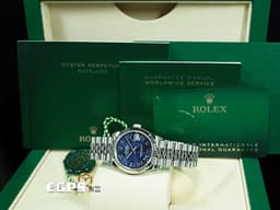 ROLEX 勞力士 Datejust 31 蠔式日誌型 278274 <font color="#4169e1">亮藍色面盤 羅馬數字時標</font> DJ31 經典三角坑紋錶圈 <font color="#FF0000">2025年新式保卡 紀念型（JUBILEE）五銖錶帶</font> 自動腕錶 31mm