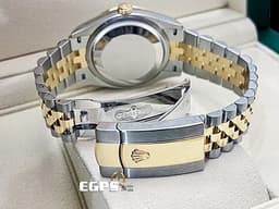 ROLEX 勞力士 DATEJUST 蠔式日誌型 DJ36 126283RBR 不鏽鋼&amp;18K黃金材質 <font color="#b3f9ae">綠色太陽紋面盤</font> <font color="#05f0f0">原廠鑲嵌鑽石錶圈 原廠鑲嵌鑽石VI、IX羅馬時標</font> <font color="#ff0000">2025年保卡</font> 自動上鍊 36mm