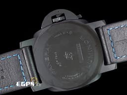 PANERAI 沛納海 Lumnior GMT PAM01441 <font color="#4F4F4F">黑陶瓷</font> 兩地時區 三日鍊 小秒針 <font color="#be9672">經典三明治面盤 菸草色夜光時標</font> PAM1441 <font color="#FF0000">2023年保單</font> 自動上鍊 44mm
