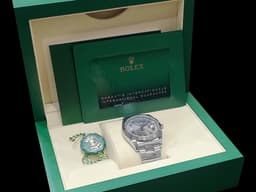 ROLEX 勞力士 Datejust 41 蠔式日誌型 126334 <font color="#ADADAD">石板灰色面盤</font>搭配<font color="#009100">綠羅馬時標 溫布頓</font> 不鏽鋼 DJ41 經典三角坑紋錶圈 <font color="#FF0000">2026年保卡 蠔式（Oyster）三節錶帶</font> 自動上鍊 41mm