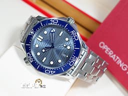 OMEGA 歐米茄 Seamaster 300 海馬 21030422006001 同軸擒縱 <font color="#FF0000">&nbsp;</font><font color="#0582f5">陶瓷波浪紋面盤 潛水排氣閥門</font><font color="#FF0000"> 2020年保單</font> 排氦氣閥 潛水錶 自動上鍊 42mm