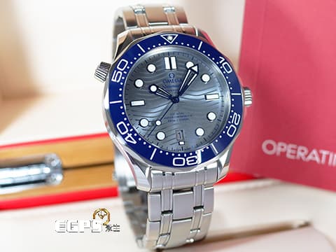 OMEGA 歐米茄 Seamaster 300 海馬 21030422006001 同軸擒縱 &nbsp;陶瓷波浪紋面盤 潛水排氣閥門 2020年保單 排氦氣閥 潛水錶 自動上鍊 42mm